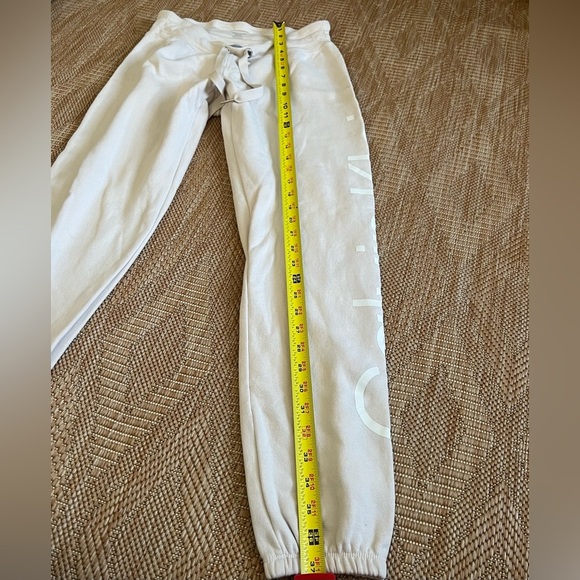 Calvin Klein Performance Women's Cream Jogger Sweatpants with Logo, Size small - Picture 6 of 8
